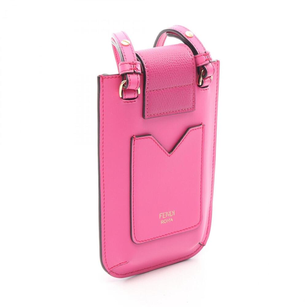 FENDI Pink Diamond Leather Shoulder Bag - Picture 2 of 6